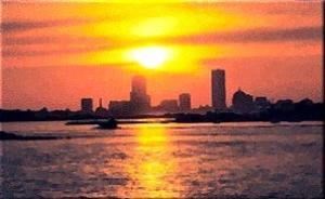 Boston At Sunset